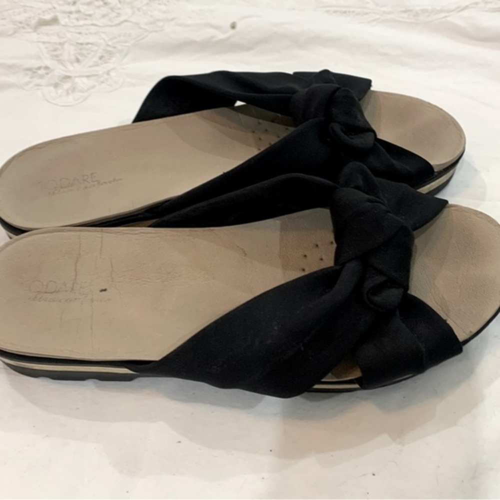 NEW Modare Black Slides Size 10‎ NWT - image 2